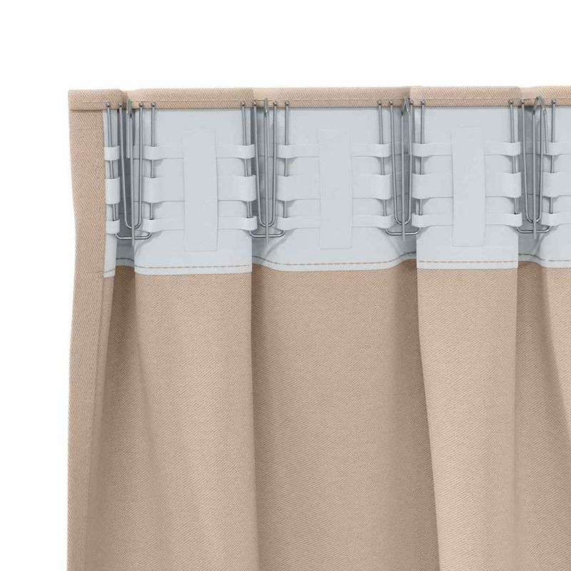 Casa si Gradina - Textile si covoare - Perdele si draperii - Perdele - Perdele cu perdele 2 pcs Gri taupe Poliester - Infinity.ro