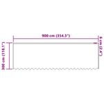 Casa si Gradina - Textile si covoare - Perdele si draperii - Perdele - Perdele cu perdele Alb 900 x 300 cm Poliester - Infinity.ro