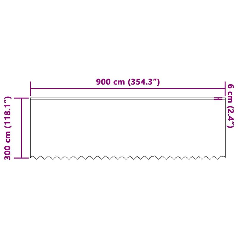 Casa si Gradina - Textile si covoare - Perdele si draperii - Perdele - Perdele cu perdele Alb 900 x 300 cm Poliester - Infinity.ro