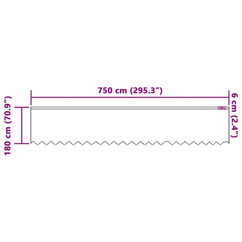 Casa si Gradina - Textile si covoare - Perdele si draperii - Perdele - Perdele cu perdele Alb 750 x 180 cm Poliester - Infinity.ro