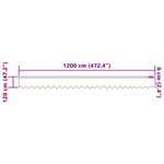 Casa si Gradina - Textile si covoare - Perdele si draperii - Perdele - Perdele cu perdele Alb 1200 x 120 cm Poliester - Infinity.ro