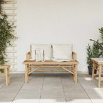 Casa si Gradina - Mobilier - Mese si birouri - Masute de cafea - Masa de cafea Maro 110 x 50 x 43 cm Bambus - Infinity.ro