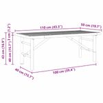 Casa si Gradina - Mobilier - Mese si birouri - Masute de cafea - Masa de cafea Maro 110 x 50 x 43 cm Bambus - Infinity.ro