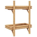 Casa si Gradina - Mobilier - Biblioteci si rafturi - Rafturi - Polita cu raft Pe perete Maro 45 x 26 x 60 cm Bambus - Infinity.ro