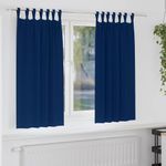 Casa si Gradina - Textile si covoare - Perdele si draperii - Perdele - Perdele cu perdele 2 pcs Albastru inchis Poliester - Infinity.ro