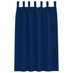 Casa si Gradina - Textile si covoare - Perdele si draperii - Perdele - Perdele cu perdele 2 pcs Albastru inchis Poliester - Infinity.ro