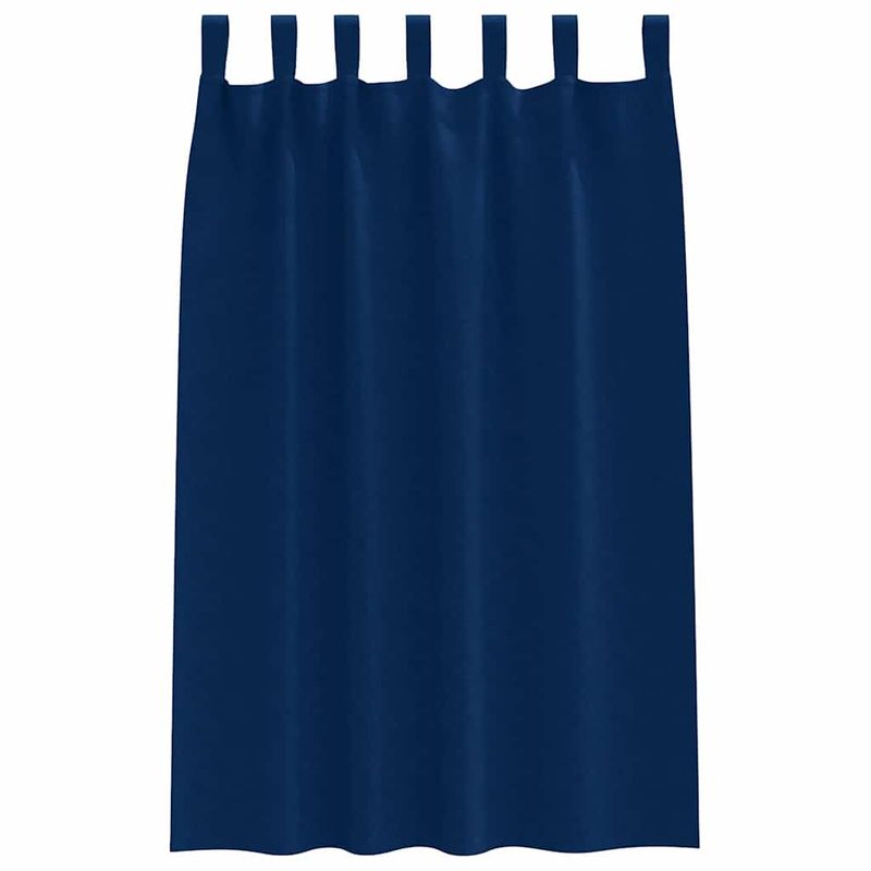 Casa si Gradina - Textile si covoare - Perdele si draperii - Perdele - Perdele cu perdele 2 pcs Albastru inchis Poliester - Infinity.ro