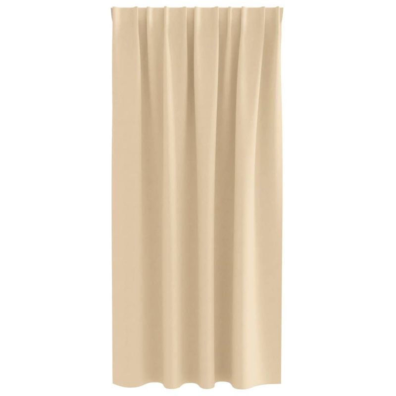 Casa si Gradina - Textile si covoare - Perdele si draperii - Perdele - Perdele cu perdele 2 pcs Crem Poliester - Infinity.ro