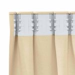 Casa si Gradina - Textile si covoare - Perdele si draperii - Perdele - Perdele cu perdele 2 pcs Crem Poliester - Infinity.ro