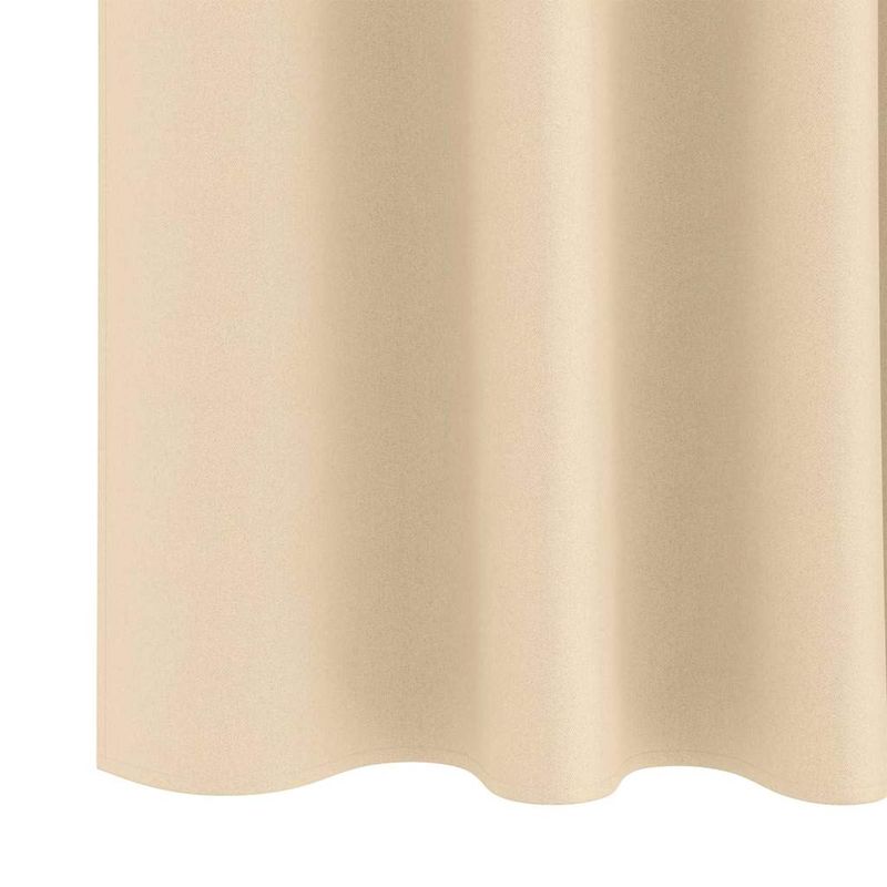 Casa si Gradina - Textile si covoare - Perdele si draperii - Perdele - Perdele cu perdele 2 pcs Crem Poliester - Infinity.ro