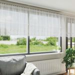 Casa si Gradina - Textile si covoare - Perdele si draperii - Perdele - Perdele cu perdele Floral Alb 400 x 120 cm Poliester - Infinity.ro