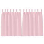 Casa si Gradina - Textile si covoare - Perdele si draperii - Perdele - Perdele cu perdele 2 pcs Roz bebelus Poliester - Infinity.ro