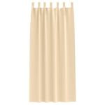 Casa si Gradina - Textile si covoare - Perdele si draperii - Perdele - Perdele cu perdele 2 pcs Crem Poliester - Infinity.ro