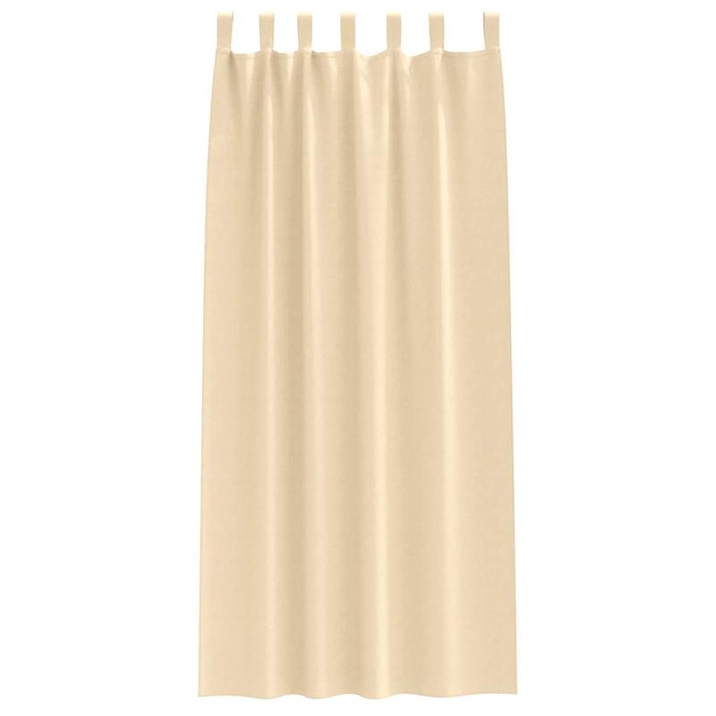 Casa si Gradina - Textile si covoare - Perdele si draperii - Perdele - Perdele cu perdele 2 pcs Crem Poliester - Infinity.ro