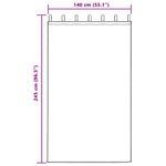 Casa si Gradina - Textile si covoare - Perdele si draperii - Perdele - Perdele cu perdele 2 pcs Crem Poliester - Infinity.ro