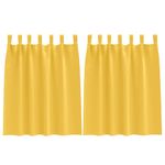 Casa si Gradina - Textile si covoare - Perdele si draperii - Perdele - Perdele cu perdele 2 pcs galben mustar Poliester - Infinity.ro