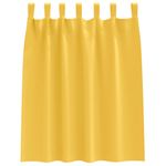 Casa si Gradina - Textile si covoare - Perdele si draperii - Perdele - Perdele cu perdele 2 pcs galben mustar Poliester - Infinity.ro