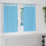 Casa si Gradina - Textile si covoare - Perdele si draperii - Perdele - Perdele cu perdele 2 pcs Albastru deschis Poliester - Infinity.ro