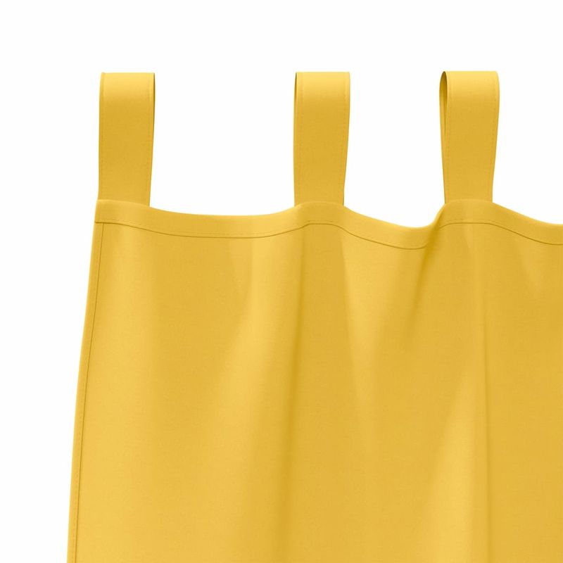 Casa si Gradina - Textile si covoare - Perdele si draperii - Perdele - Perdele cu perdele 2 pcs galben mustar Poliester - Infinity.ro
