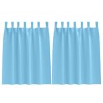 Casa si Gradina - Textile si covoare - Perdele si draperii - Perdele - Perdele cu perdele 2 pcs Albastru deschis Poliester - Infinity.ro