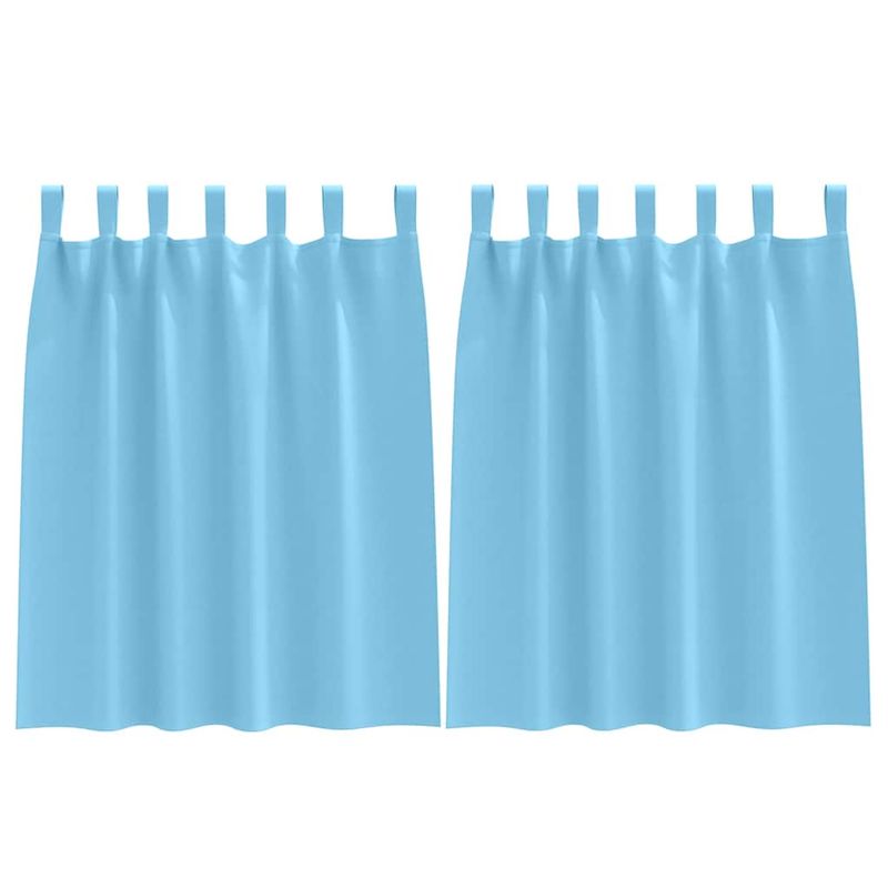 Casa si Gradina - Textile si covoare - Perdele si draperii - Perdele - Perdele cu perdele 2 pcs Albastru deschis Poliester - Infinity.ro