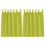 Casa si Gradina - Textile si covoare - Perdele si draperii - Perdele - Perdele cu perdele 2 pcs Verde mar Poliester - Infinity.ro
