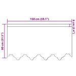 Casa si Gradina - Textile si covoare - Perdele si draperii - Perdele - Perdele cu perdele Alb 150 x 80 cm Poliester - Infinity.ro