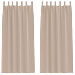 Casa si Gradina - Textile si covoare - Perdele si draperii - Perdele - Perdele cu perdele 2 pcs Gri taupe Poliester - Infinity.ro