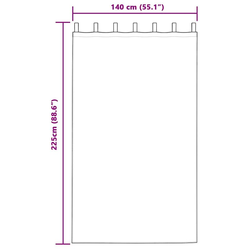 Casa si Gradina - Textile si covoare - Perdele si draperii - Perdele - Perdele cu perdele 2 pcs Gri taupe Poliester - Infinity.ro