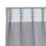 Casa si Gradina - Textile si covoare - Perdele si draperii - Perdele - Perdele cu perdele 2 pcs Gri metalic Poliester - Infinity.ro