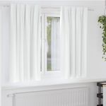 Casa si Gradina - Textile si covoare - Perdele si draperii - Perdele - Perdele cu perdele 2 pcs Alb Stralucitor Poliester - Infinity.ro