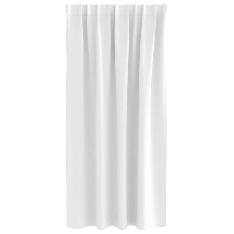 Casa si Gradina - Textile si covoare - Perdele si draperii - Perdele - Perdele cu perdele 2 pcs Alb Stralucitor Poliester - Infinity.ro
