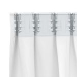 Casa si Gradina - Textile si covoare - Perdele si draperii - Perdele - Perdele cu perdele 2 pcs Alb Stralucitor Poliester - Infinity.ro