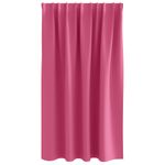 Casa si Gradina - Textile si covoare - Perdele si draperii - Perdele - Perdele cu perdele 2 pcs Roz intens Poliester - Infinity.ro