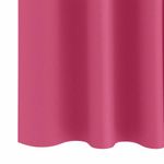 Casa si Gradina - Textile si covoare - Perdele si draperii - Perdele - Perdele cu perdele 2 pcs Roz intens Poliester - Infinity.ro