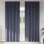 Casa si Gradina - Textile si covoare - Perdele si draperii - Perdele - Perdele cu perdele 2 pcs Antracit Poliester - Infinity.ro