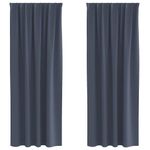 Casa si Gradina - Textile si covoare - Perdele si draperii - Perdele - Perdele cu perdele 2 pcs Antracit Poliester - Infinity.ro