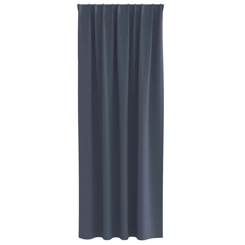 Casa si Gradina - Textile si covoare - Perdele si draperii - Perdele - Perdele cu perdele 2 pcs Antracit Poliester - Infinity.ro