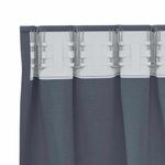 Casa si Gradina - Textile si covoare - Perdele si draperii - Perdele - Perdele cu perdele 2 pcs Antracit Poliester - Infinity.ro