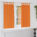 Casa si Gradina - Textile si covoare - Perdele si draperii - Perdele - Perdele cu perdele 2 pcs Portocaliu intens Poliester - Infinity.ro
