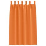 Casa si Gradina - Textile si covoare - Perdele si draperii - Perdele - Perdele cu perdele 2 pcs Portocaliu intens Poliester - Infinity.ro