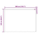 Casa si Gradina - Textile si covoare - Perdele si draperii - Perdele - Perdele cu perdele Alb 300 x 220 cm Poliester - Infinity.ro