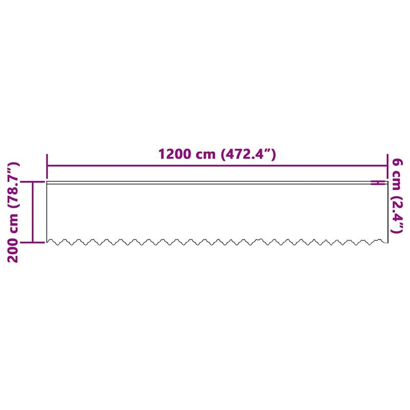 Casa si Gradina - Textile si covoare - Perdele si draperii - Perdele - Perdele cu perdele Alb 1200 x 200 cm Poliester - Infinity.ro