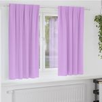 Casa si Gradina - Textile si covoare - Perdele si draperii - Perdele - Perdele cu perdele 2 pcs Violet Poliester - Infinity.ro