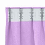 Casa si Gradina - Textile si covoare - Perdele si draperii - Perdele - Perdele cu perdele 2 pcs Violet Poliester - Infinity.ro