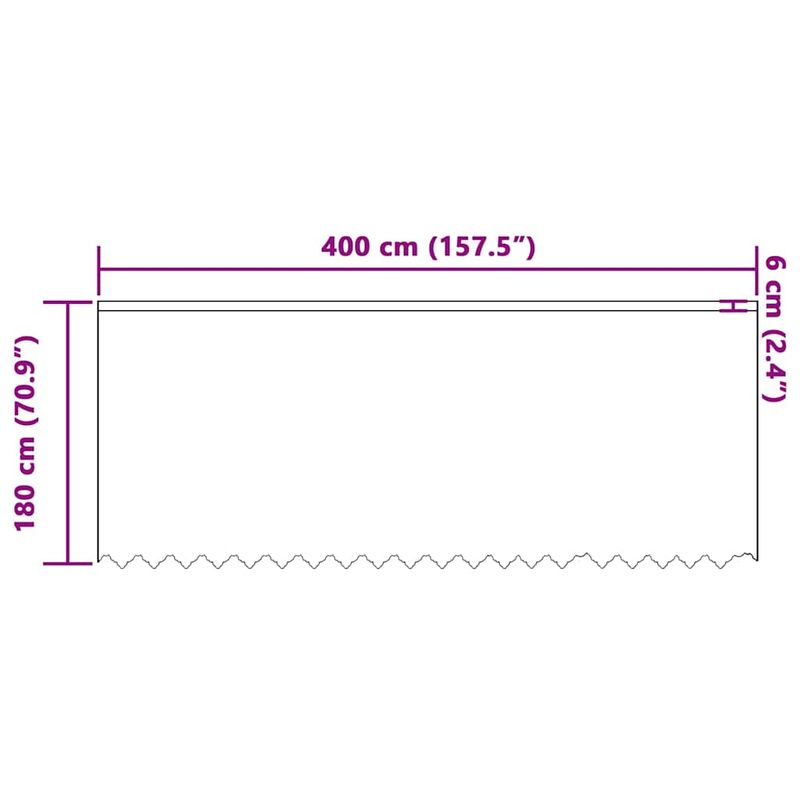 Casa si Gradina - Textile si covoare - Perdele si draperii - Perdele - Perdele cu perdele Alb 400 x 180 cm Poliester - Infinity.ro