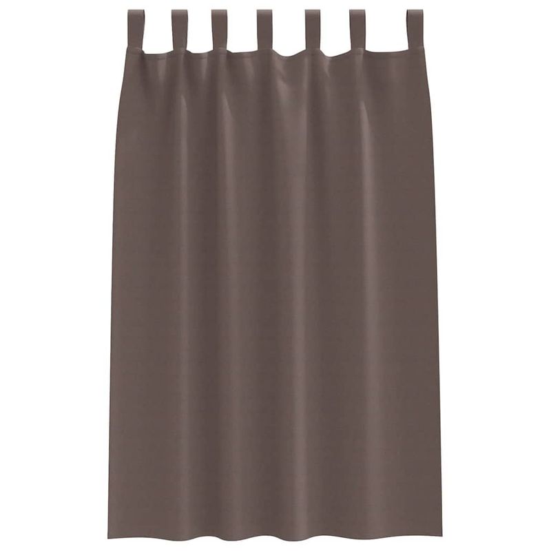 Casa si Gradina - Textile si covoare - Perdele si draperii - Perdele - Perdele cu perdele 2 pcs Maro inchis Poliester - Infinity.ro
