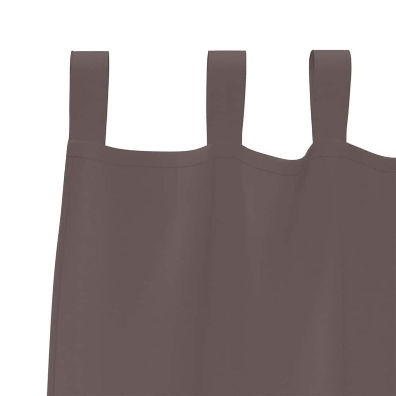 Casa si Gradina - Textile si covoare - Perdele si draperii - Perdele - Perdele cu perdele 2 pcs Maro inchis Poliester - Infinity.ro