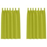 Casa si Gradina - Textile si covoare - Perdele si draperii - Perdele - Perdele cu perdele 2 pcs Verde mar Poliester - Infinity.ro