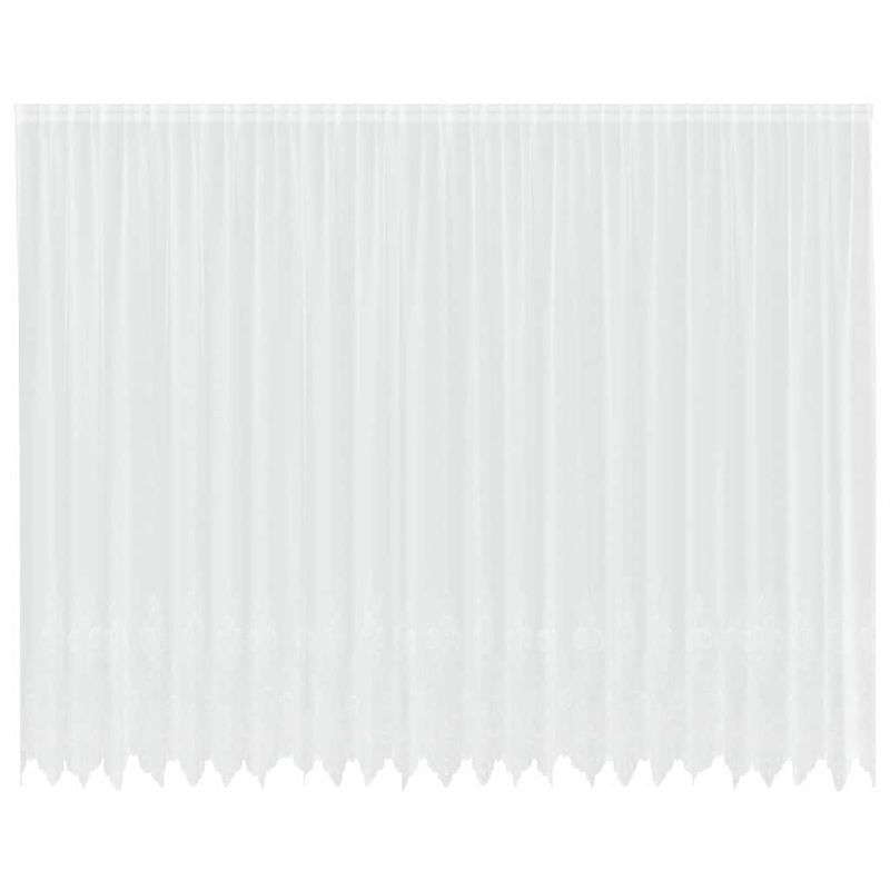 Casa si Gradina - Textile si covoare - Perdele si draperii - Perdele - Perdele cu perdele Floral Alb 600 × 300 cm Poliester - Infinity.ro